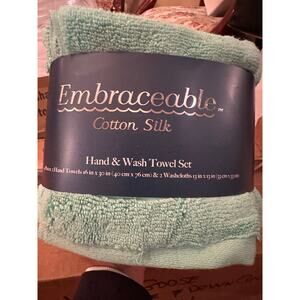 Cotton Silk Hand and Wash Towel Set